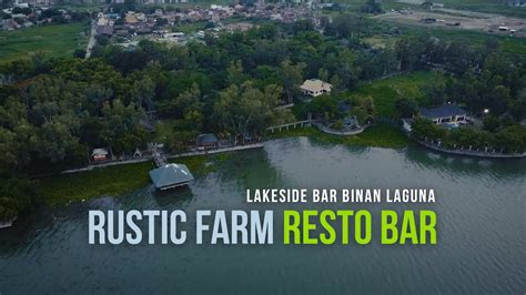Rustic farm resto bar drone video in 4k .
